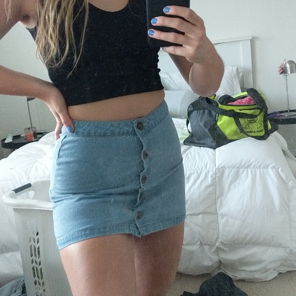 Blue jean skirt